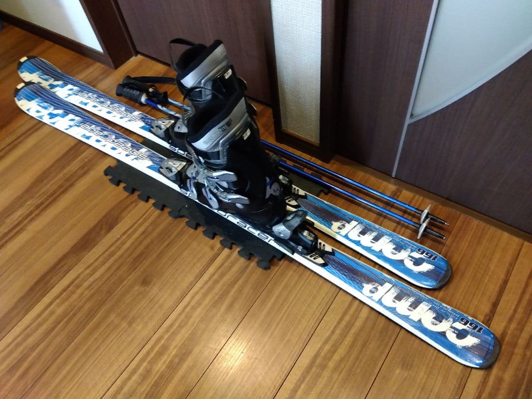 良品【送料込み】COMP 学生・メンズ用 スキーセット・メンテ・WAX済み✔
