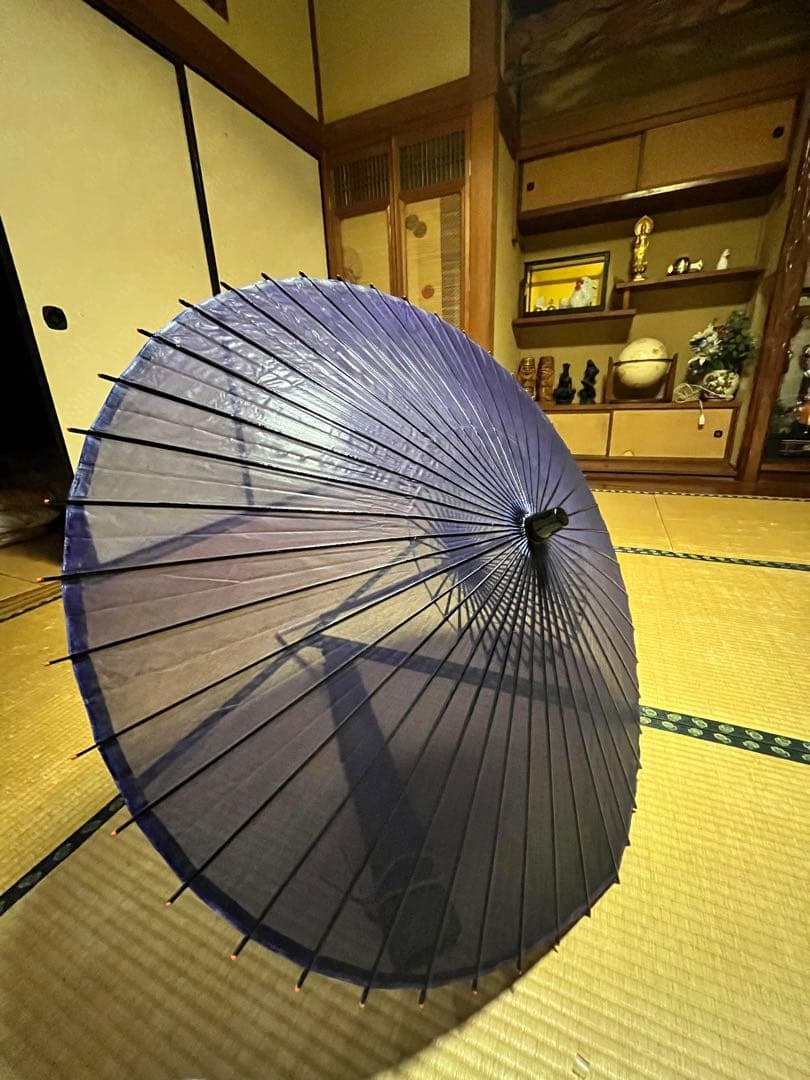 舞踊傘 紫色 直径約90cm