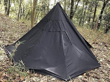 ☆ ポーランド軍 放出 ポンチョテント サイズ２ ブラック （170-180）