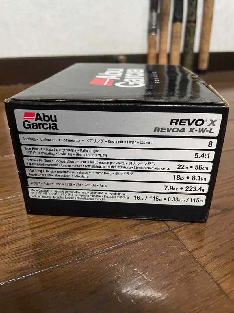 【美品】アブガルシア レボ RevoX REVO4 バス釣り リール　左ハンドル