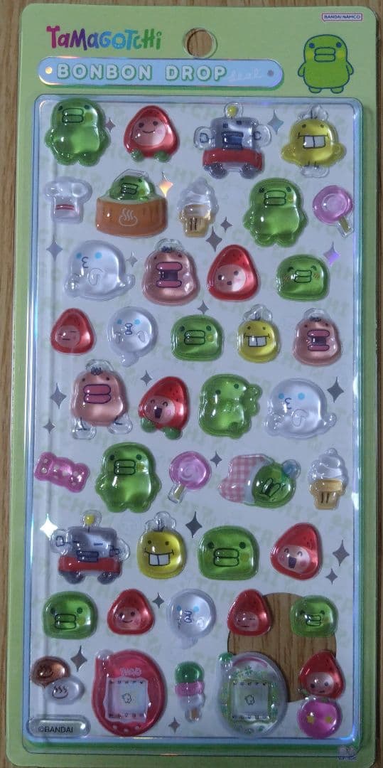 【シール】ボンボンドロップシール たまごっち4種 ぷちどろ2種 合計6枚 正規品
