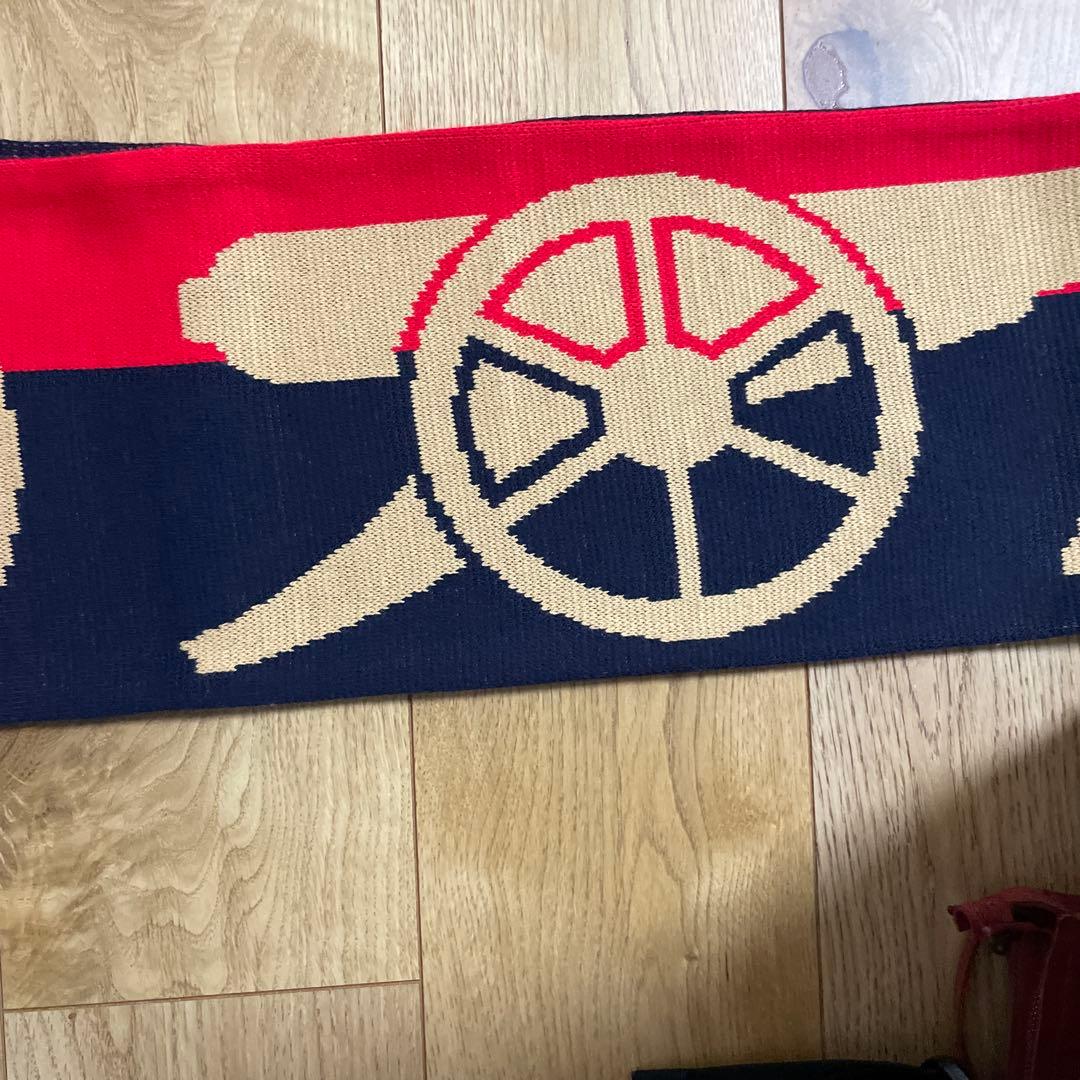 アーセナル ニットスカーフ 赤・紺