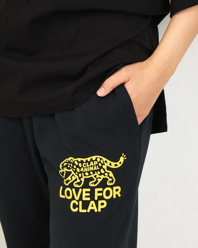 clap 3月20発売10120 円クラップアニマル ドライスウェットパンツ 黒