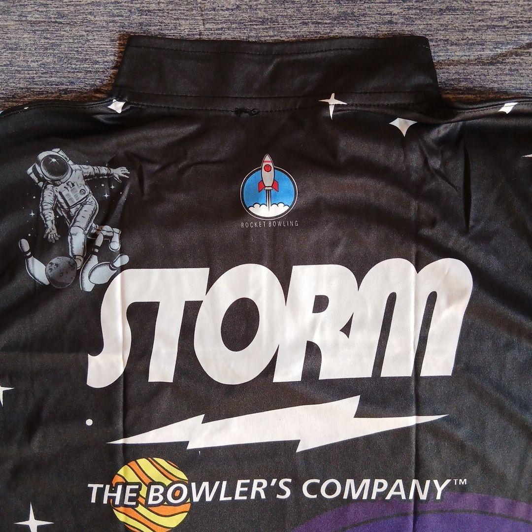 ボウリングウェア　STORM　【XL】　ブラック　宇宙人　目立つ　大きいサイズ