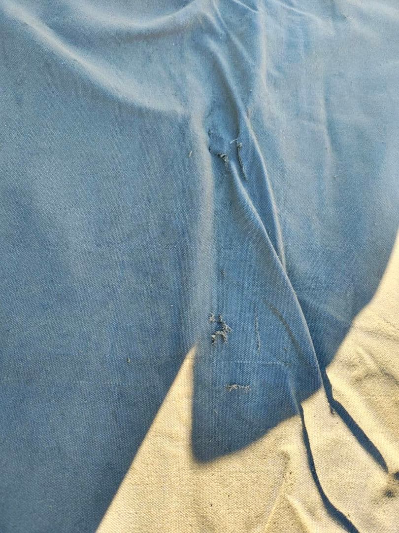 ターポリン コットンダック 12×17ft 1972年製 米軍放出品　軍幕