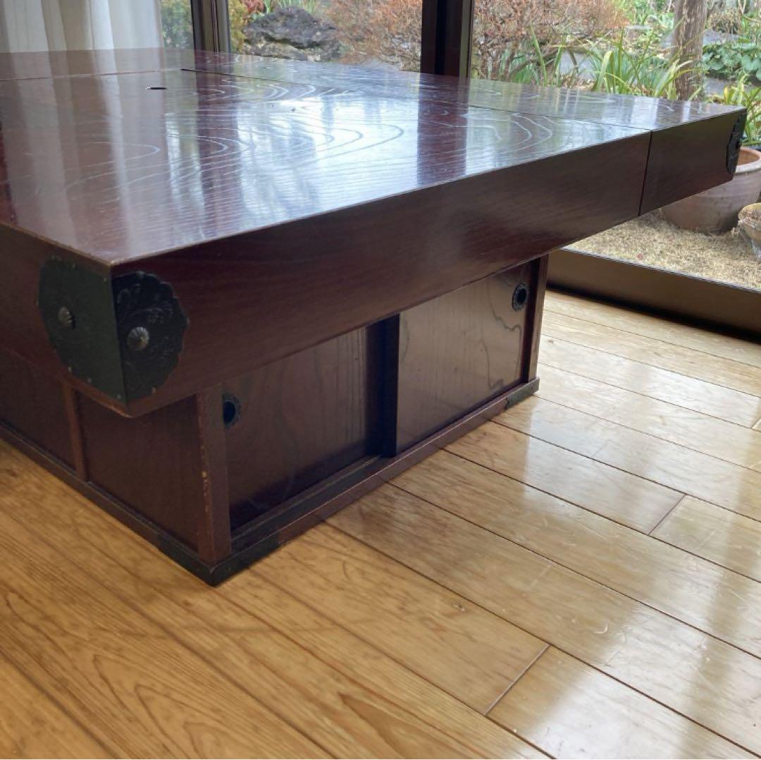 座卓 W120×D90×H40 天板厚9cm 囲炉裏　火鉢テーブル
