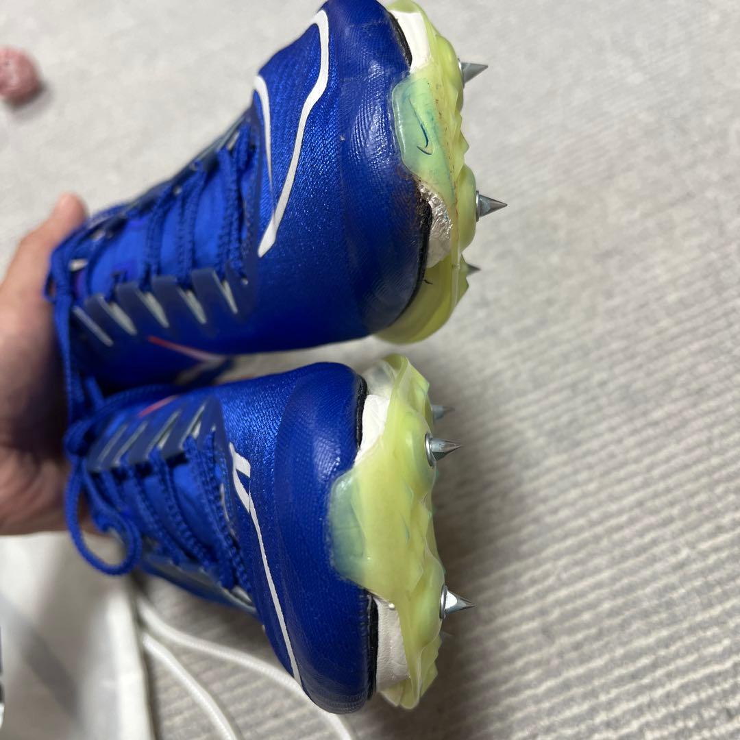 Nike AIR zoomマックスフライスパイクシューズ 青 収納袋付き
