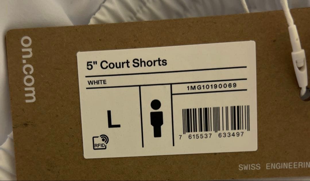 On 5inch court shorts テニスショーツ海外Lサイズ