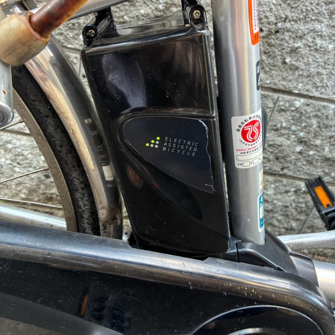 引き取り限定】パナソニック ビビ DX 電動アシスト自転車 充電器付き シルバー