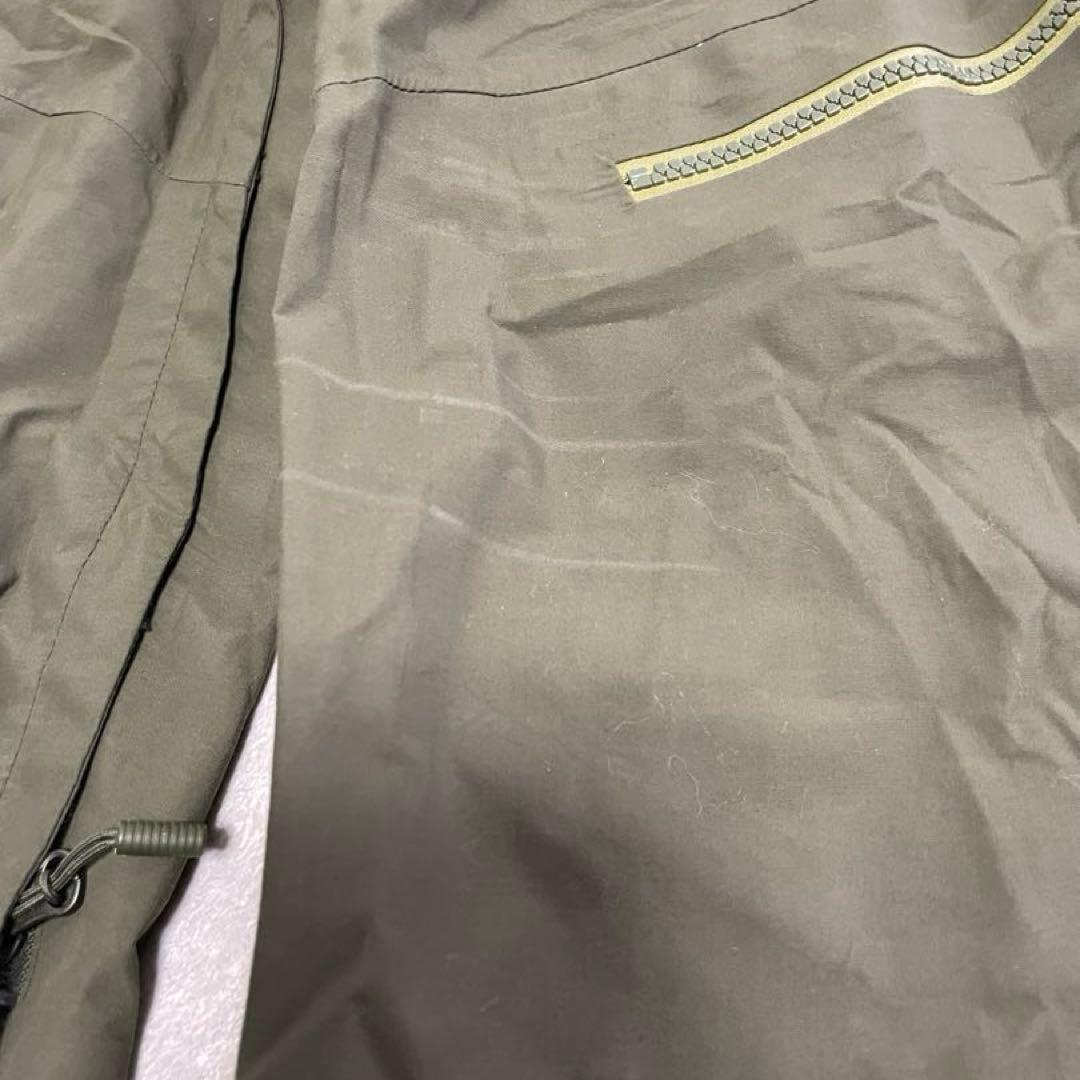 希少RECCO ノースフェイス ゴアテックス ビブパンツ カーキ S 古着