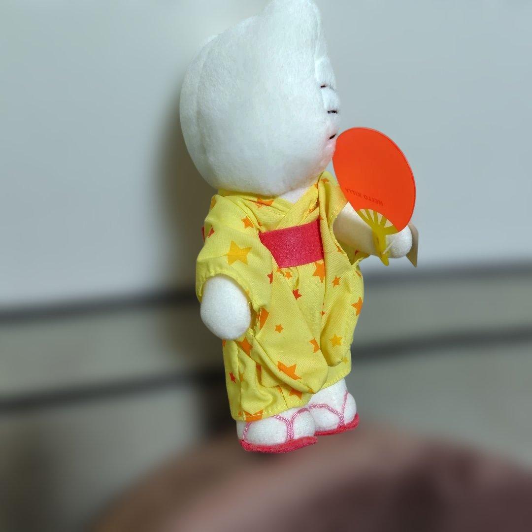 【非売品】ハローキティ 浴衣 ぬいぐるみ うちわ持ち3体セット