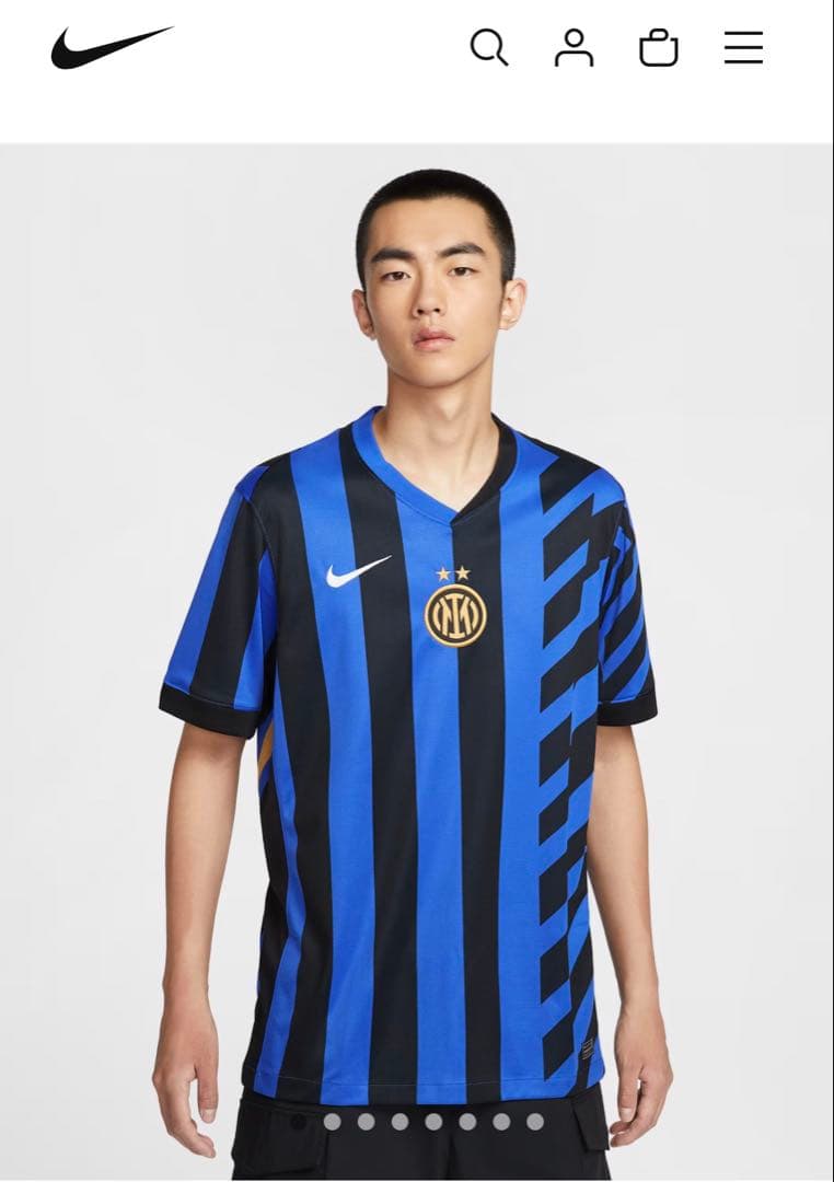 【新品タグ付】インテル 24/25プレマッチユニフォーム NIKE 日本Ｌ正規品