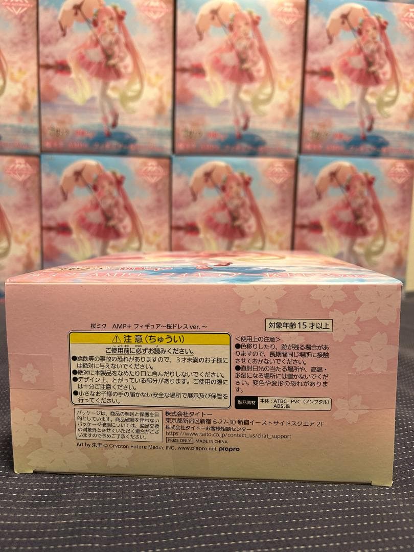 24個 桜ミク AMP＋ フィギュア ～桜ドレスver.～①