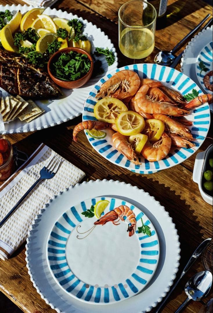 anthropologie エビ　プレート　shrimp 2枚セット