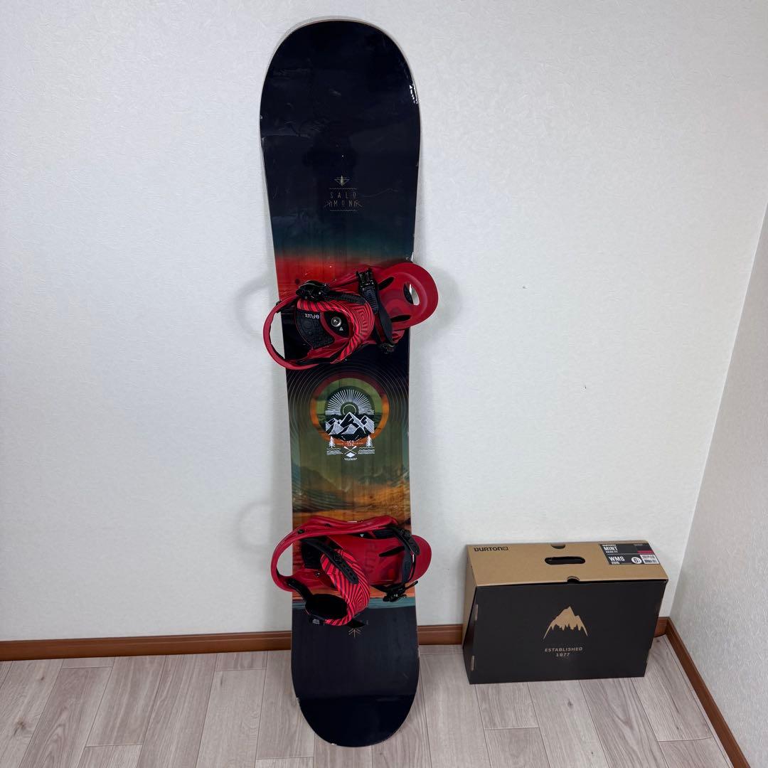 SALOMON PULSE 152cmスノーボードセット