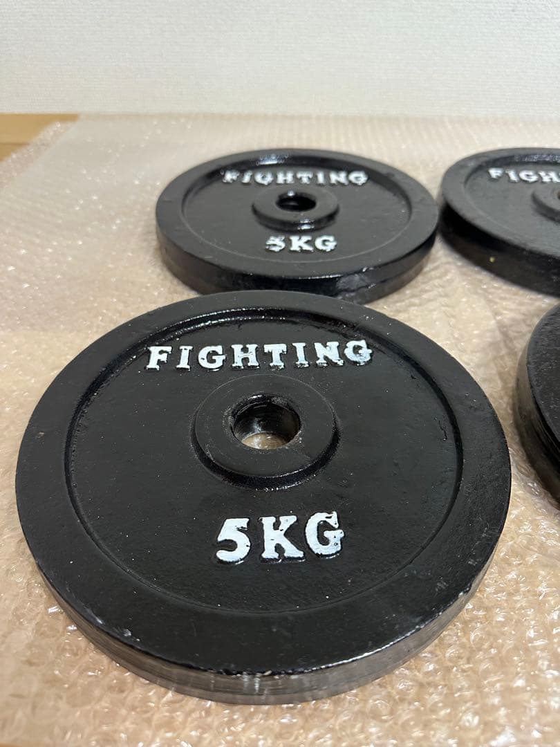 ファイティングロード 5kg 4枚 20kg ダンベル バーベル プレート 追加