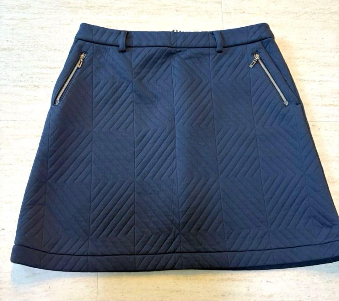 未使用品⭐︎LANVIN SPORT ネイビー キルティング　スカート　紺　M
