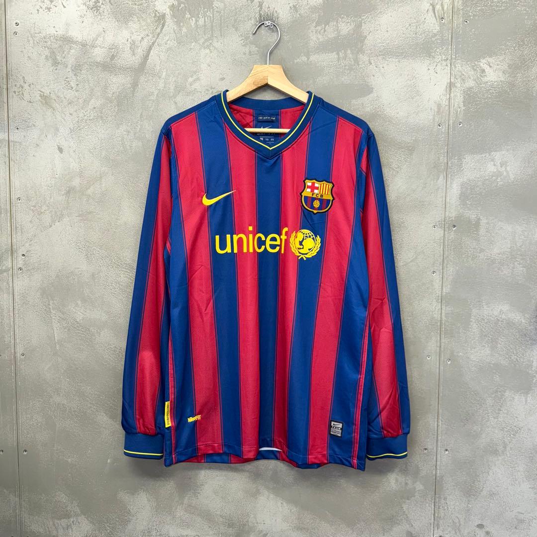 NIKE FCバルセロナ 09-10 ユニフォーム 長袖 ゲームシャツ