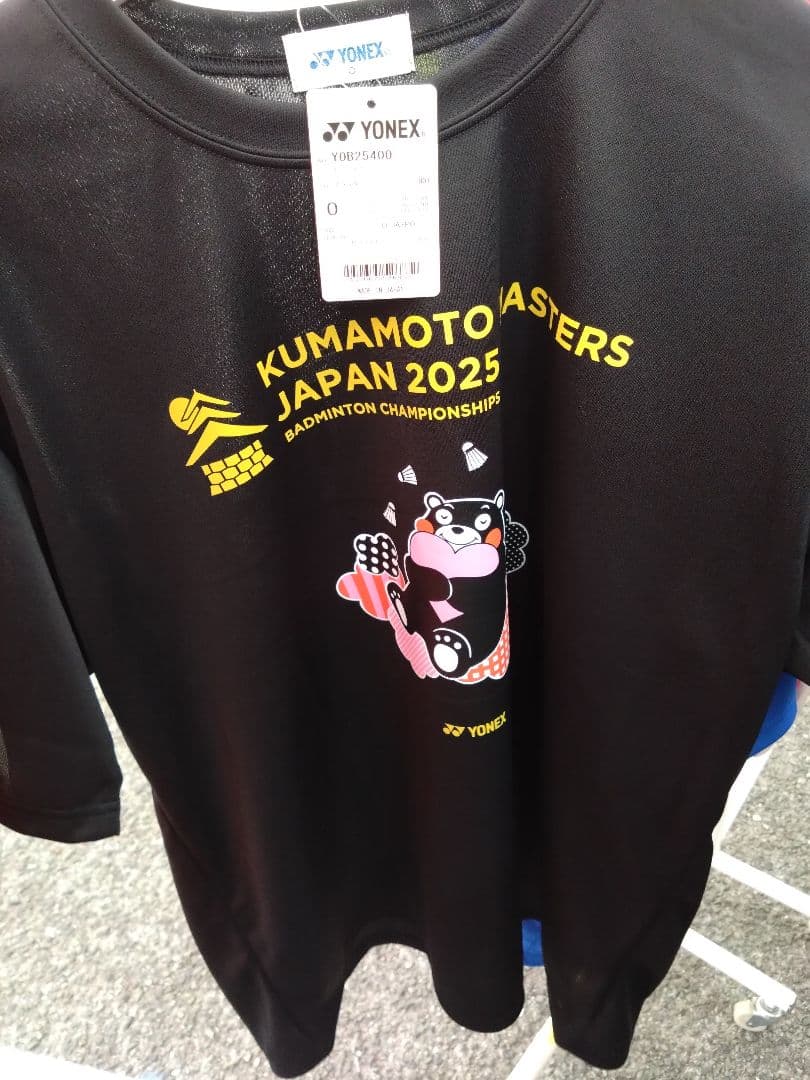 YONEXヨネックス2025熊本マスターズくまモンTシャツ