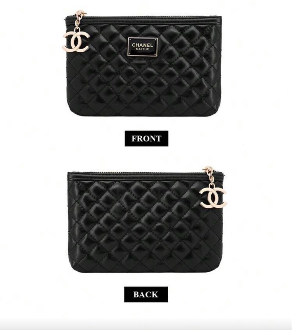 [新品]CHANELシャネル　コスメティックバッグキルティング大容量　ノベルティ