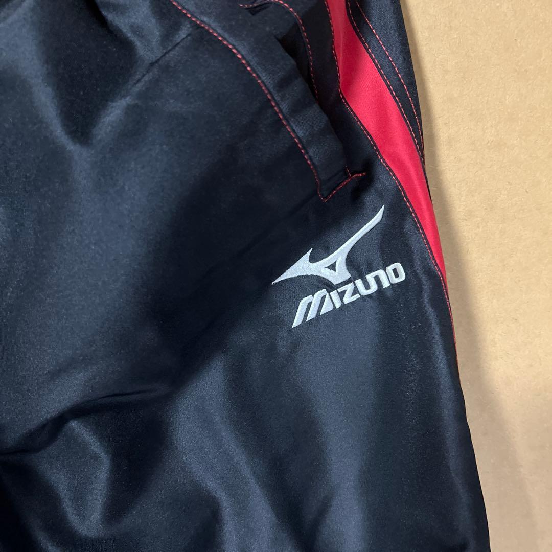 Mizuno ウォームアップウェア XO ブラック/レッド　上下セット