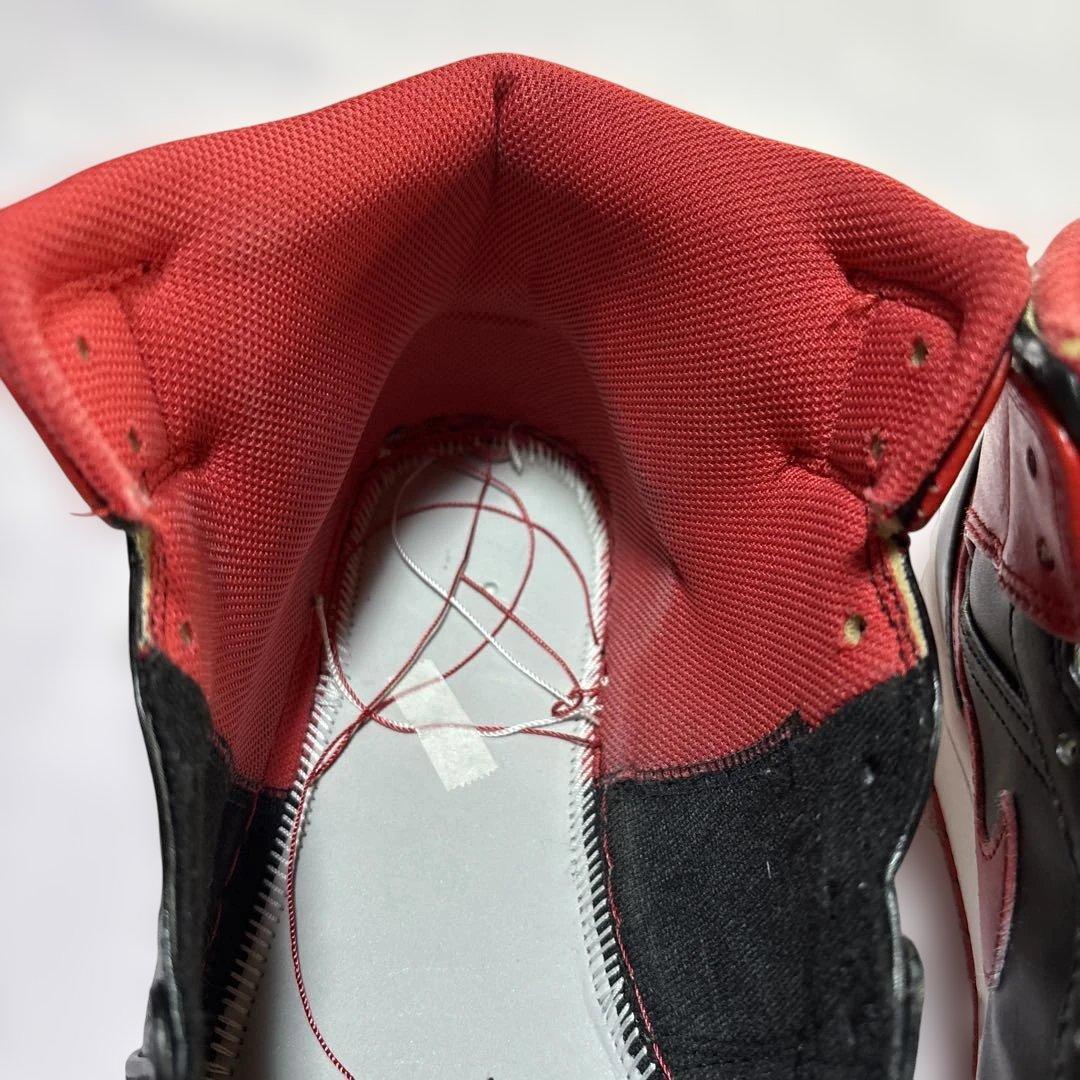 大きいサイズナイキAIR JORDAN 1 MID30cm US12手洗済黒赤