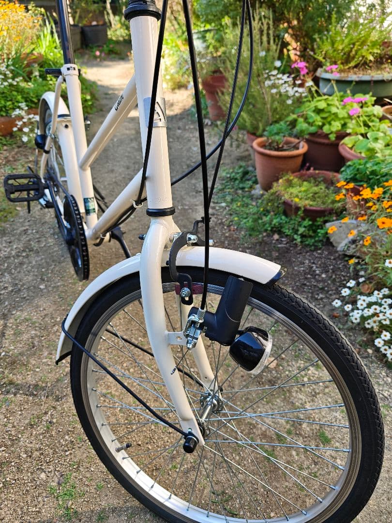 [直接引き渡しのみ] アサヒ　Cream Mini　ミニベロ　自転車　6段変速