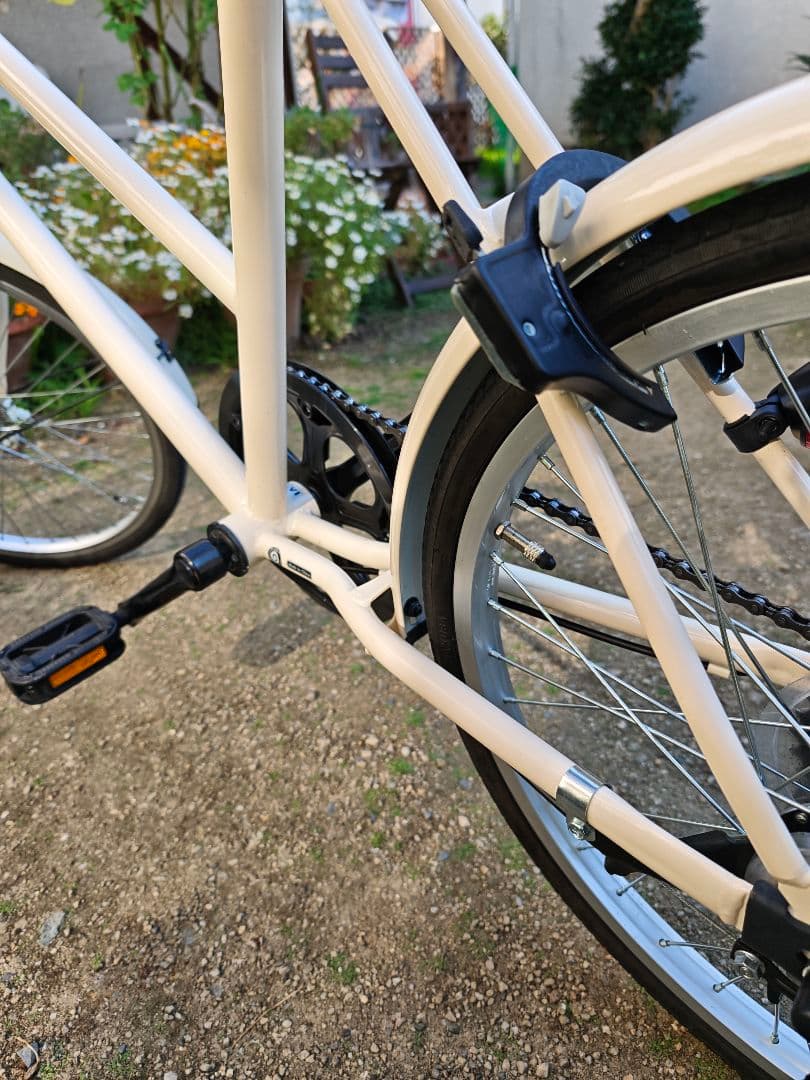 [直接引き渡しのみ] アサヒ　Cream Mini　ミニベロ　自転車　6段変速