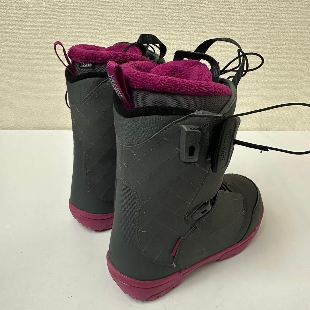 SALOMON スノーボードブーツ グレー/ピンク　22.5cm