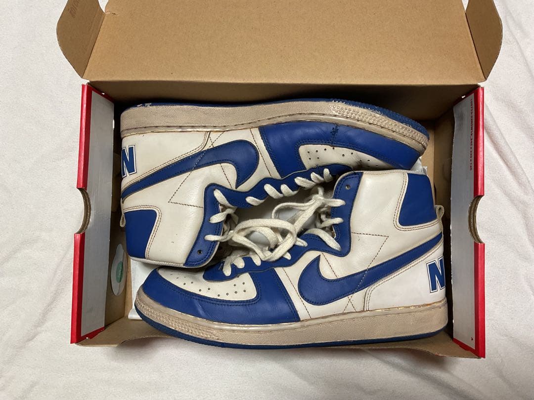 ナイキ ターミネーター HIGH WHITE/ 30cmビンテージ加工