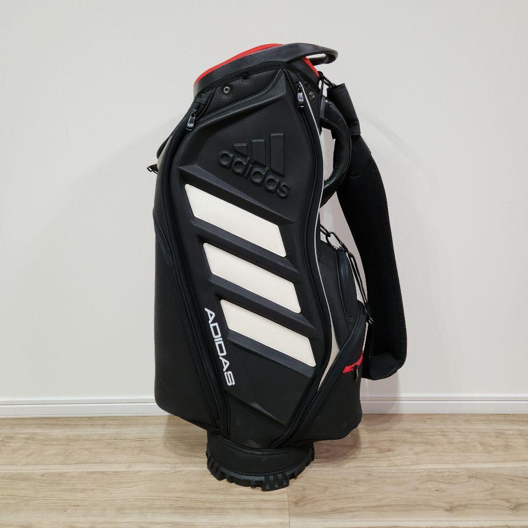 【美品】 adidas アディダス キャディバック 9.5型　6分割　ブラック