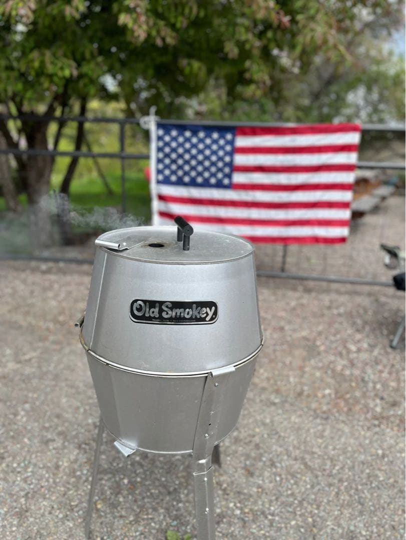 未使用⭐︎ Old Smokey チャコールBBQグリル TEXAS, USA製