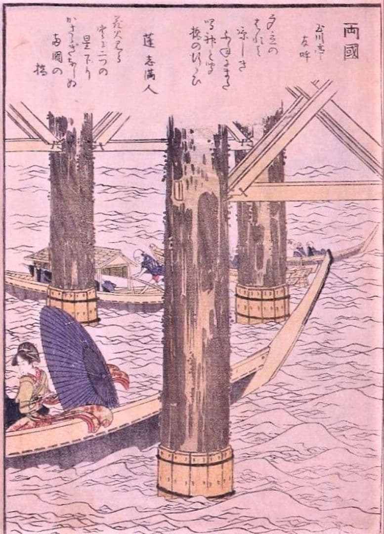 葛飾北斎画　絵本「東都勝景一覧」上巻　江戸期版の越前和紙複製和紙刷り　全20点
