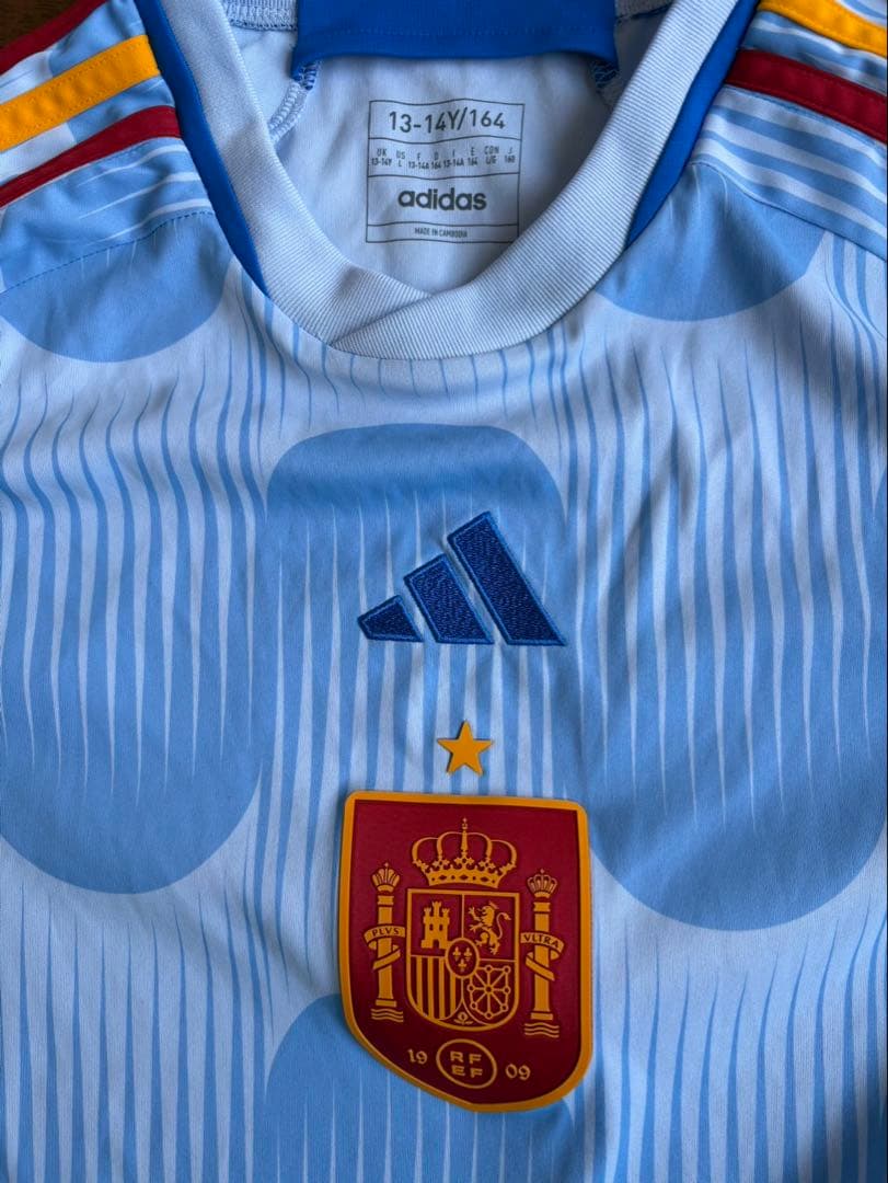 スペイン代表 adidas 2022 アウェイ ユニフォーム 13-14Y