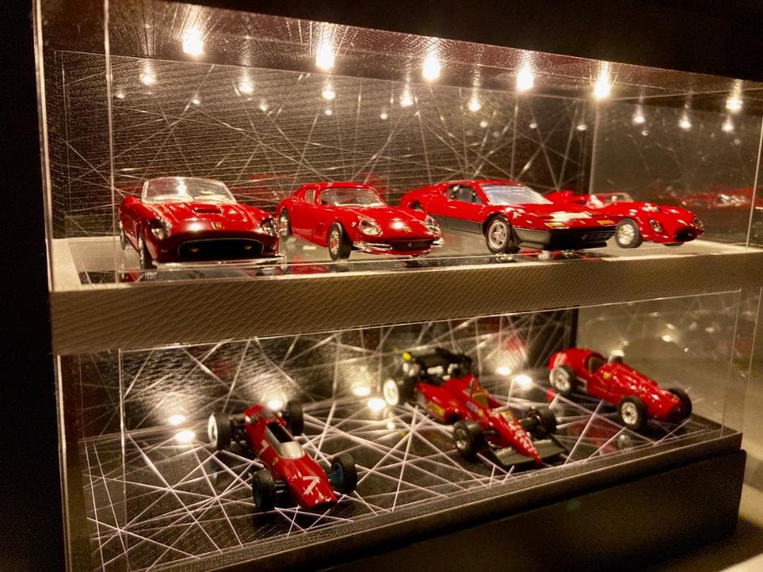 1/64展示10台可能・WH&RBK・2層式ディスプレーBOX / ネオジオラマ