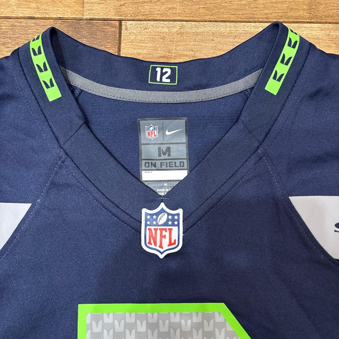 【極美品】NFL ラッセル・ウィルソン シーホークス ユニフォーム ナイキ M
