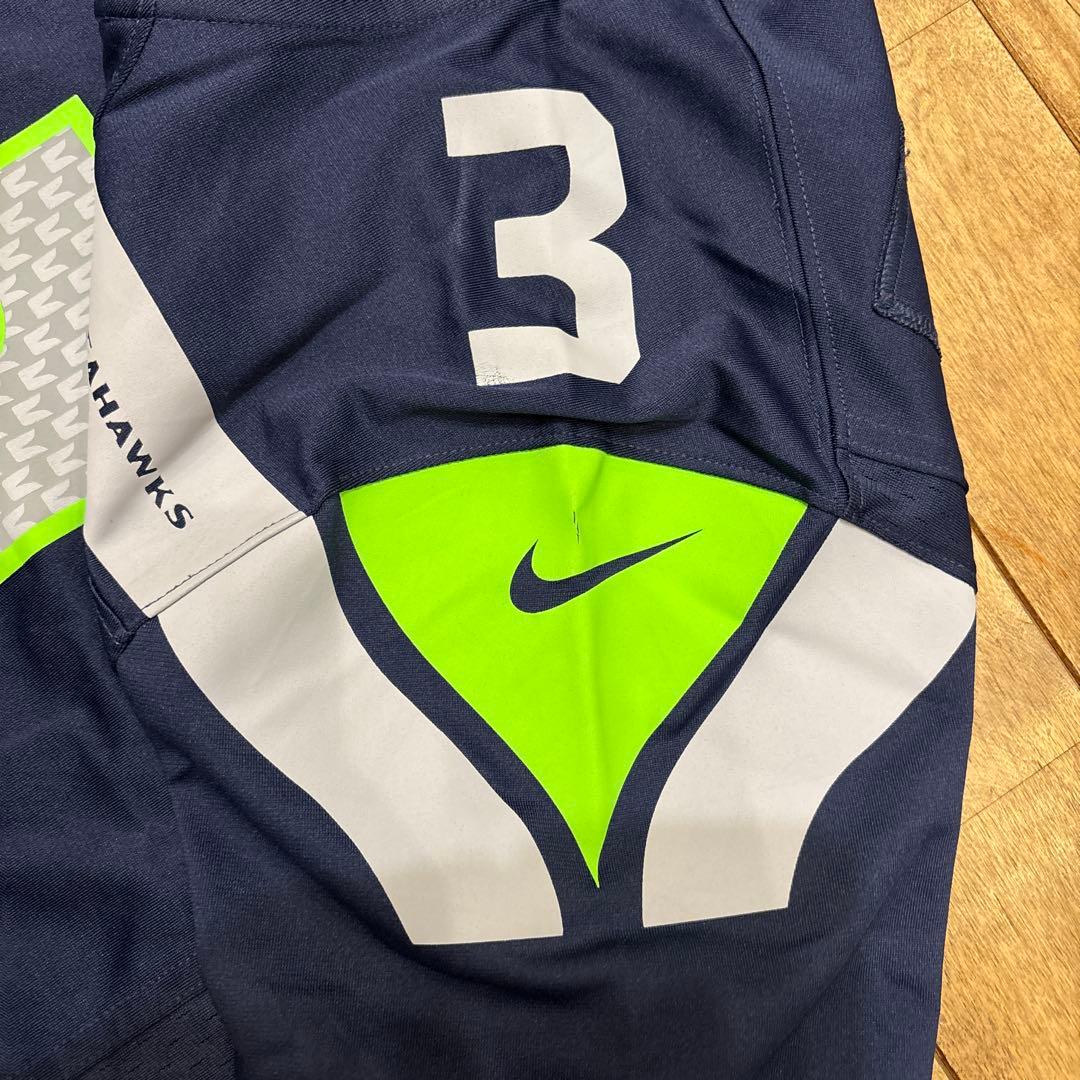 【極美品】NFL ラッセル・ウィルソン シーホークス ユニフォーム ナイキ M