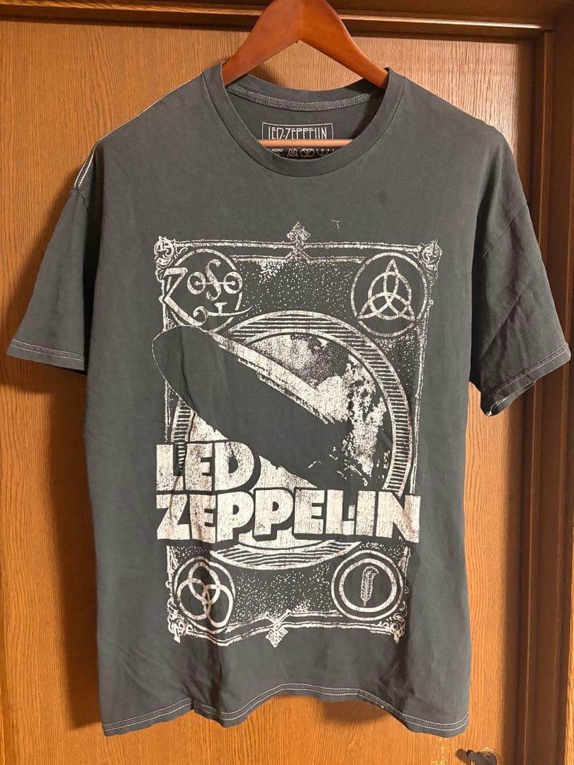 LED ZEPPELIN Tシャツ チャコールグレー 100%コットン