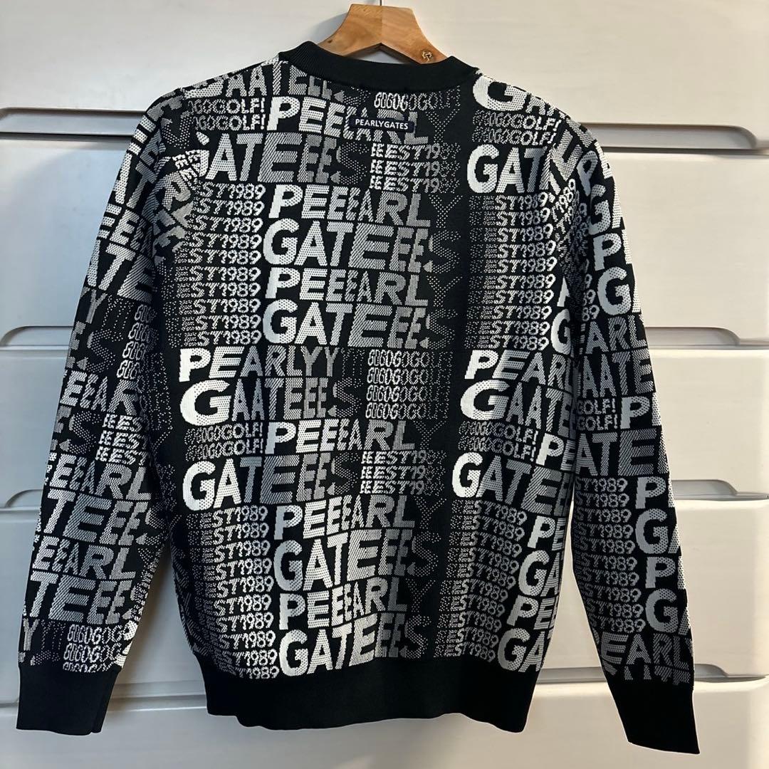 パーリーゲイツ　14GG2P光栓グラデーションロゴ柄セーターサイズ2