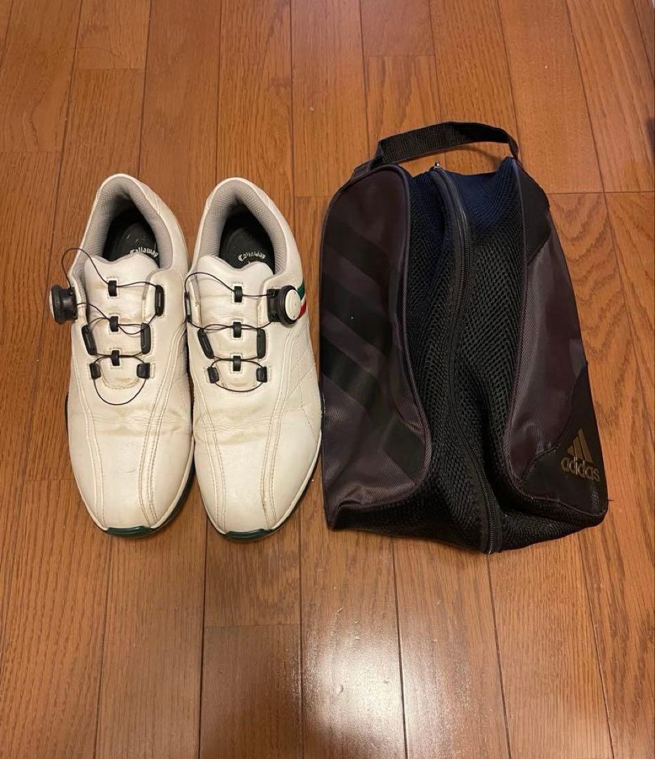 ルコック　キャディバッグ➕クラブ➕シューズ➕ゴルフボール➕キャリーケース