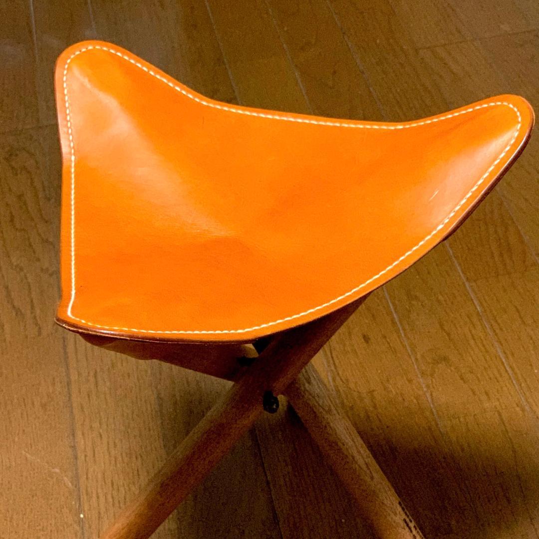 【焚き火チェア】エイジングヌメ basta_redskapet キャメル 中古