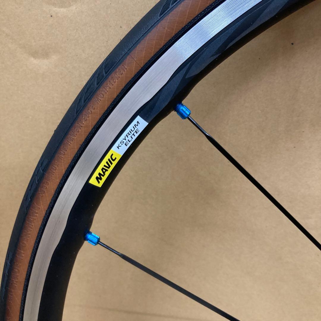 MAVIC KSYRIUM ELITE BLUE前後セット タイヤ、チューブ付き