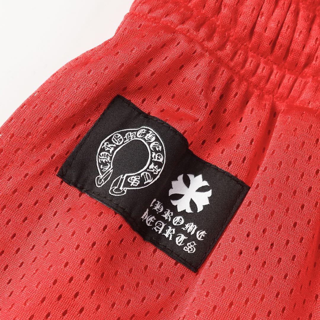 Chrome Hearts ショートパンツ レッド TEAM ロゴ サイズ M
