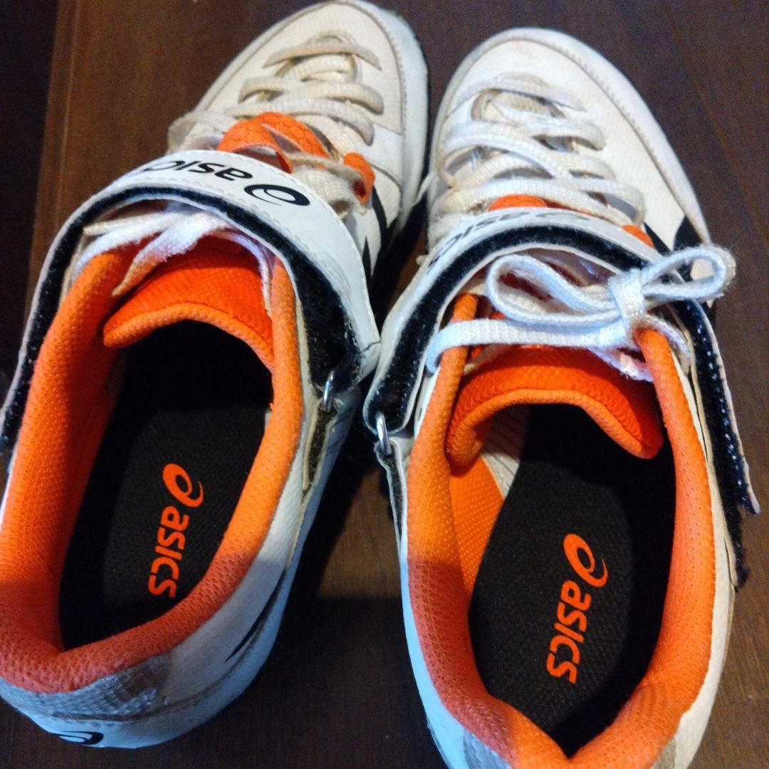 asics HEAT FLY スパイクシューズ ホワイト/オレンジ/ブラック