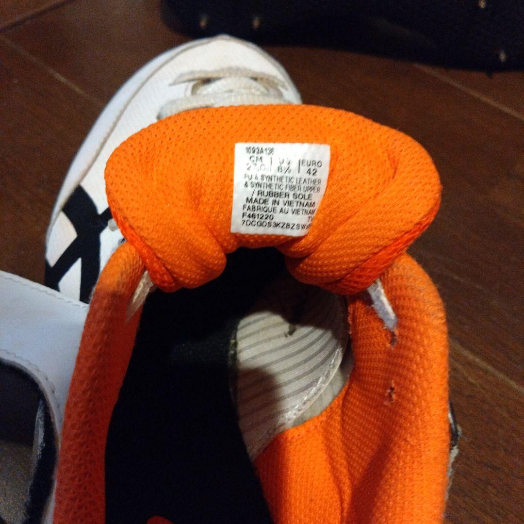 asics HEAT FLY スパイクシューズ ホワイト/オレンジ/ブラック