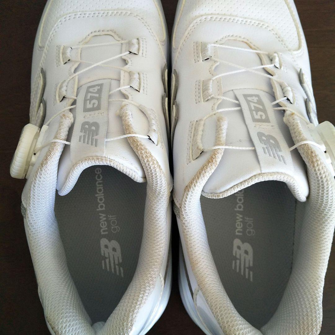 美品 new balance 574 v3 SL BOA 25cm ゴルフ