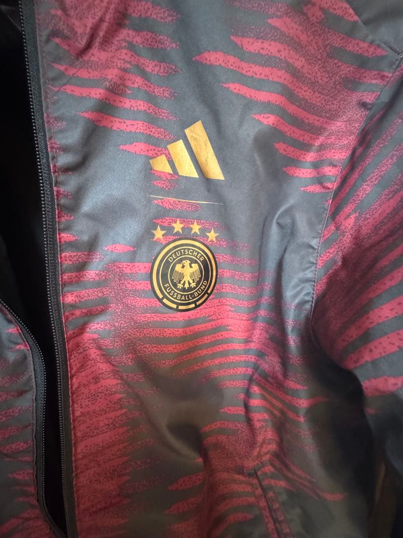 adidas ドイツ代表ジャケット Lサイズ 黒　アンセムジャケット　2022