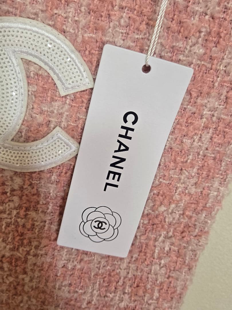 1点のみ！CHANEL ノベルティ トートバッグ ピンク ツイード ココマーク