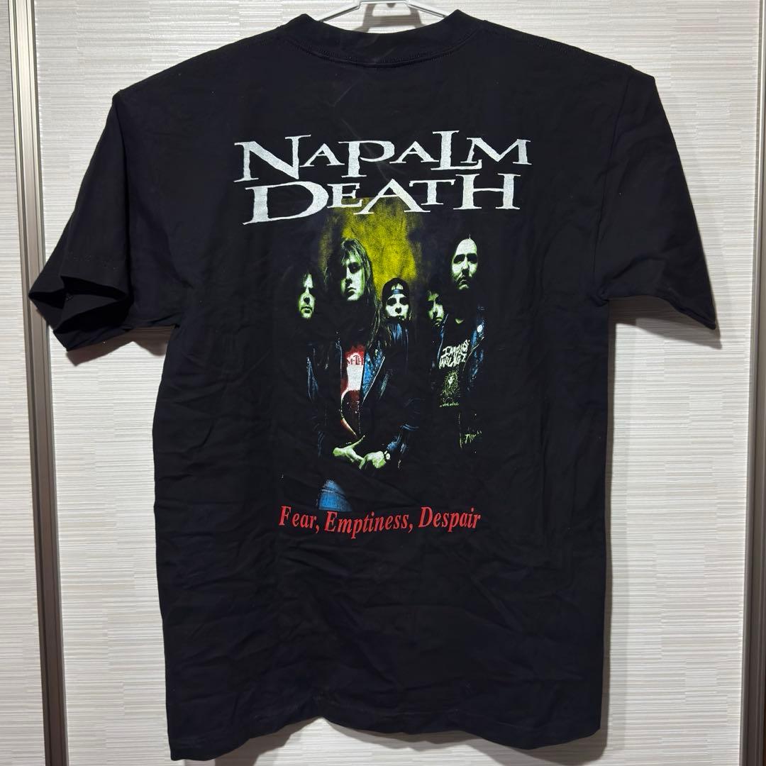 【土日限定値下げ】90s NAPALM DEATH 半袖 バンドTシャツ L