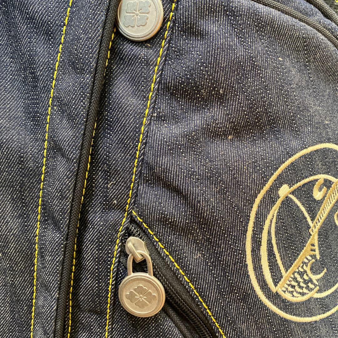 エヴィス　デニム キャディバッグ スタンド機能　グローブ等おまけ付　EVISU